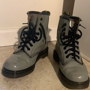 Gray Dr. Marten Boots
